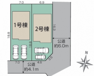 ブルーミングガーデン枚方市 長尾台２丁目 新築一戸建て２棟２号棟