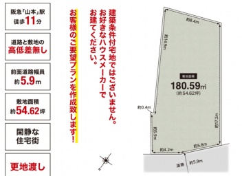 宝塚市 平井山荘 土地