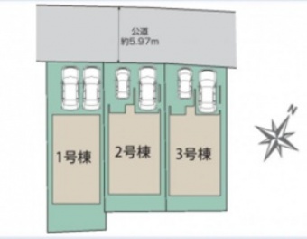 ブルーミングガーデン尼崎市 南武庫之荘１０丁目 新築一戸建て３棟１号棟