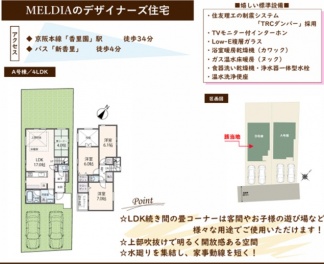枚方市 香里ケ丘４丁目 新築一戸建て