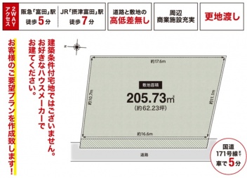 高槻市 西五百住町 土地